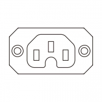 IEC 320 (C16A) 家电用品AC母插座(Outlet)10A/15A