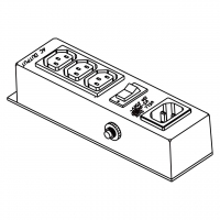 IEC 320 C14 转 Sheet F排插/插线板/ 拖线板/接线板 3 脚 3 插位10A 250V