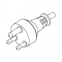 南非3-Pin AC插头, 5A 10A 250V