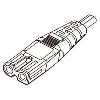 IEC 320 C7 AC电源线连接器 2 芯直式10/13A 125/250V