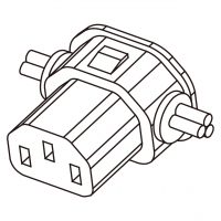 IEC 320 C13 AC电源线连接器 3 芯直式 10A/13A/15A 125V