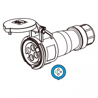 IEC 309 连接器4芯 3P 4W, IP 67 防水密封型 16A 200~250V