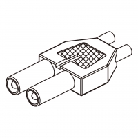 25A, 2-Pin 电池香蕉头插头 连接器