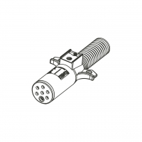 RV/卡车/拖车专用大电流 6母 1公 圆 Pin, ISO 插头