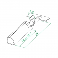 WS-022 O 4.9 D 型铜管(小铆口)