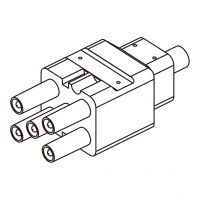 45A, 5-Pin 电池香蕉头插头 连接器