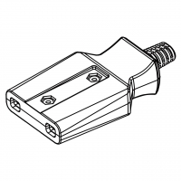 美规 (美标)AC电源线连接器2 芯 电饭锅专用15A 125V