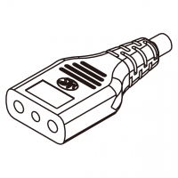 意大利AC电源线连接器3 芯 10A 250V