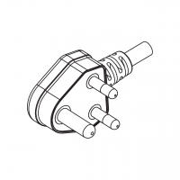 南非3-Pin AC插头, 5A 10A 250V