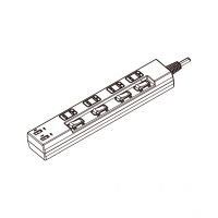 日本排插/插线板/ 拖线板/接线板 2 脚4 插位4 开关 , USB 充电 2 插位5V 1A (突波保护)