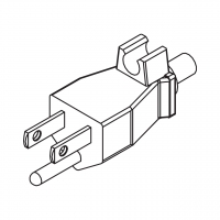 美规(美标)NEMA 5-15P 直式 AC插头2 P/ 3 芯接地 15A 125V