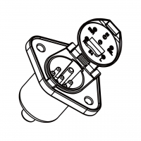 RV/卡车/拖车专用大电流, 7-圆 Pin, ABS, Non-ABS, 24V 公插座