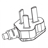 中国3-Pin AC弯式插头, 6A, 10A, 250V