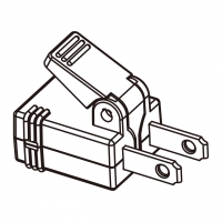 AC转接头, 美规 (美标)NEMA 1-15P 插头转NEMA 1-15R连接器, 2转2-Pin