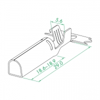 WS-022 O 4.9 D 型铜管(大铆口)