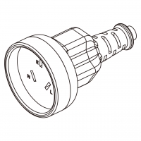 澳规AC电源线连接器3 芯 15A 250V