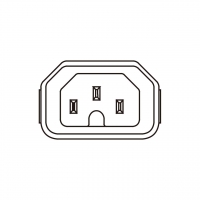 IEC 320 (C16) 家电用品AC 3-Pin公插座(Inlet) 10A/ 15A