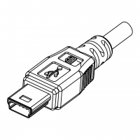 Mini USB B 插头, 5 Pin