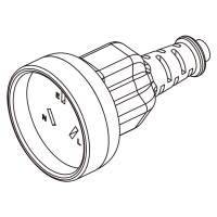 澳规AC电源线连接器3 芯 10A 250V