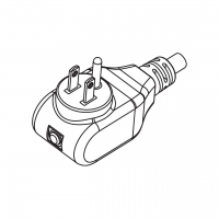 美规(美标)NEMA 5-15P 弯式 AC插头2 P/ 3 芯接地 15A 125V