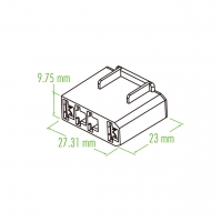 塑料连接器 23mm X 27.31 X 9.75mm 4 Pin