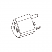 RV AC转接头, NEMA TT-30P转 5-20R, 2 P 3芯接地, 3转3-Pin, 15A/20A 125V