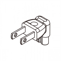 笔记本电脑AC转接头, 日本弯头转IEC 320 C7 连接器, 2转2-Pin, 7A 125V