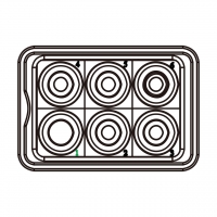 20A/30A, 6-Pin 母插座Outlet (孔位1)