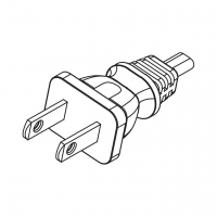 墨西哥2-Pin AC插头, 10A 125V