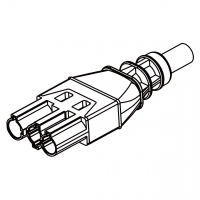 灯光照明用, AC电源线连接器母座 3 芯直式 16A 250V