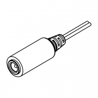 DC 直头型式  1-Pin 连接器 OD Ø4.0 X 1.7