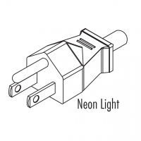 美规(美标)NEMA 5-15P 直式 AC插头2 P/ 3 芯接地 15A 125V