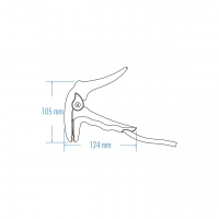 汽车专用充电夹, 12/24V , 500~200 安培, 124 mm X 105mm, Laborsaving