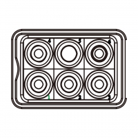 20A/30A, 6-Pin 母插座Outlet (孔位5)