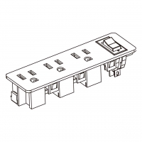 美规 (美标)NEMA 5-15R  开关3 位插座, 2 P 3芯接地 15A 125V