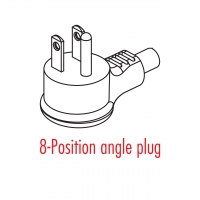 台湾/日本3-Pin 弯式 AC插头15A 125V