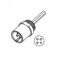 RV/卡车/ 拖车大电流专用, 6-Blade +1-圆 Pin to 4-圆 Pin 插头