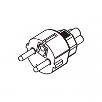 笔记本电脑专用AC转接头, 欧规 (欧标)插头转IEC 320 C5连接器, 3转3-Pin, 2.5A 250V