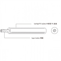 美规 (美标) Semi-Rigid PVC 绝缘单芯电子线 UL1195