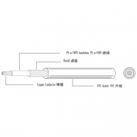 美规 (美标) P.E. 绝缘 Shielded PVC单芯电子线 UL1663