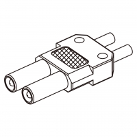 25A, 2-Pin 电池香蕉头插头 连接器