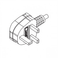 马来西亚3-Pin AC插头6A 10A 13A 250V