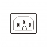 IEC 320 (C16) 家电用品AC 3-Pin公插座(Inlet) 10A/ 15A