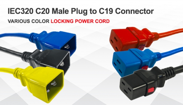 IEC320 C20 Male Plug to C19 Connector