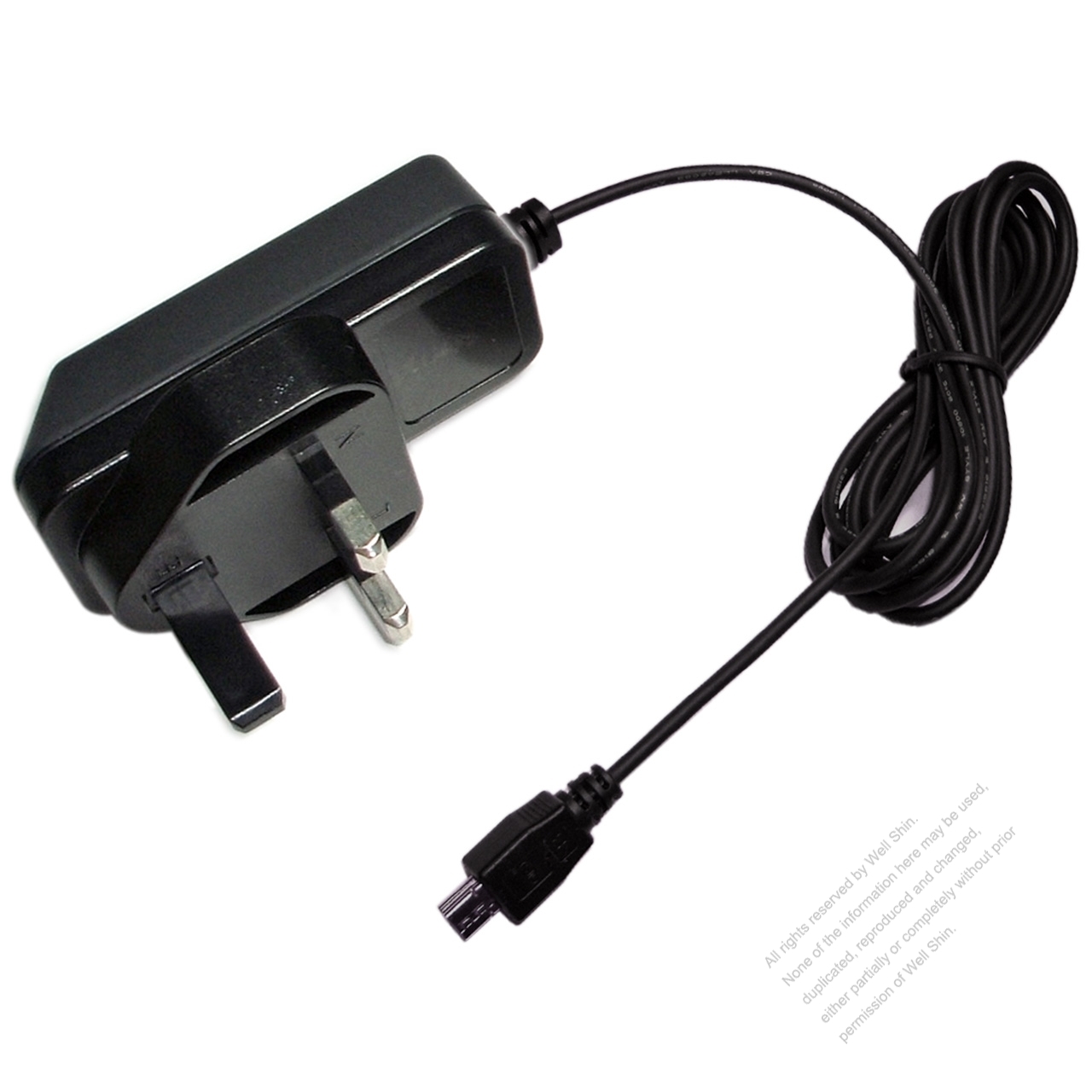 5V Volt Power Supply 3 Pin 2A UK Plug Charger AC/DC Adapter Black