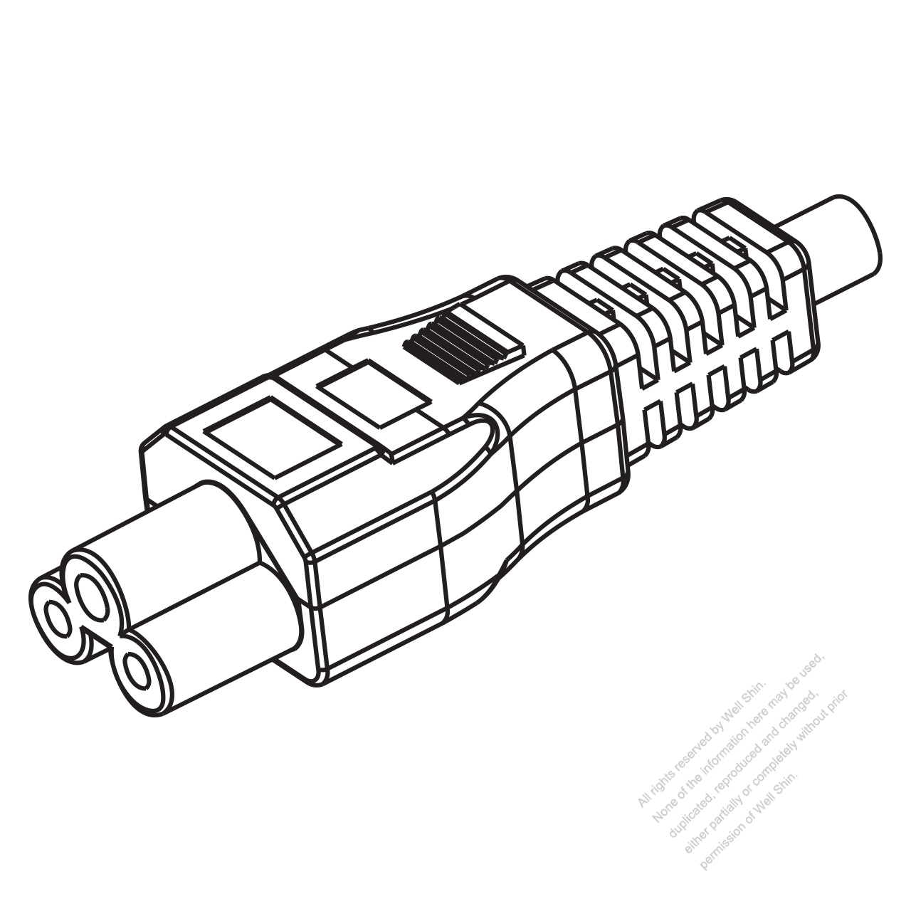 Evaporar rebanada promesa IEC 320 C5 Connectors 3-Pin Straight 10A 125/250V - Well Shin Technology  Co., Ltd.