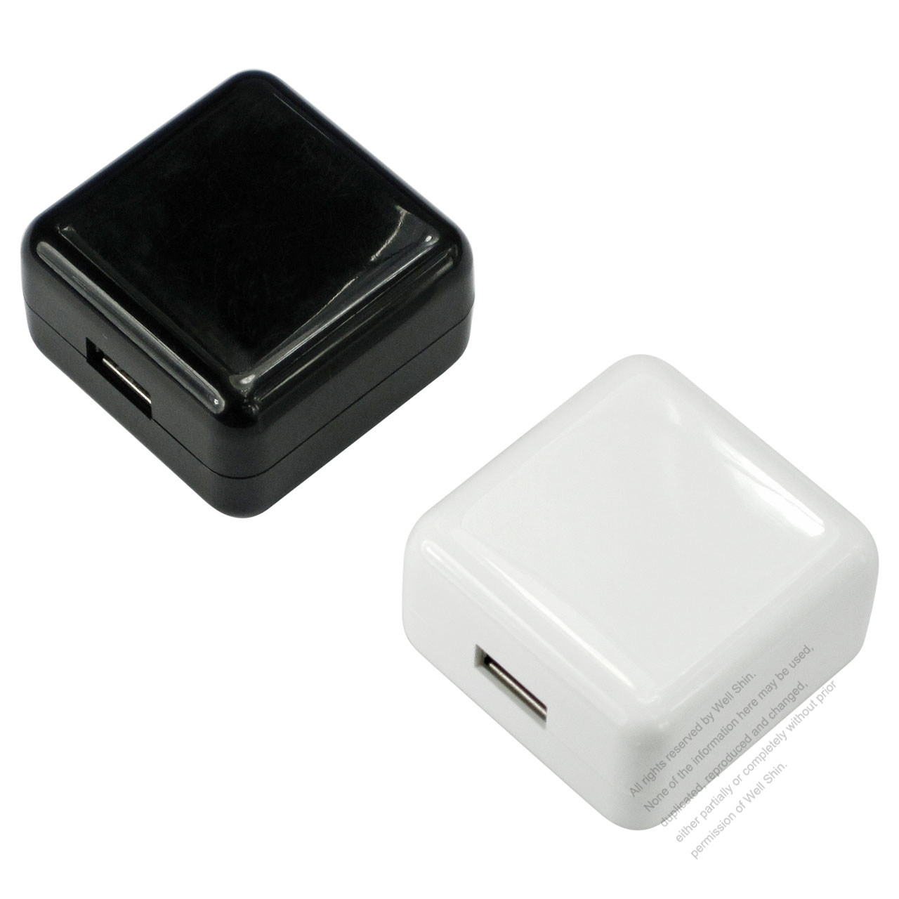 AC/DC 5V 2A USB Charger, China Plug Adapter Rotatable 2-Pin - Well