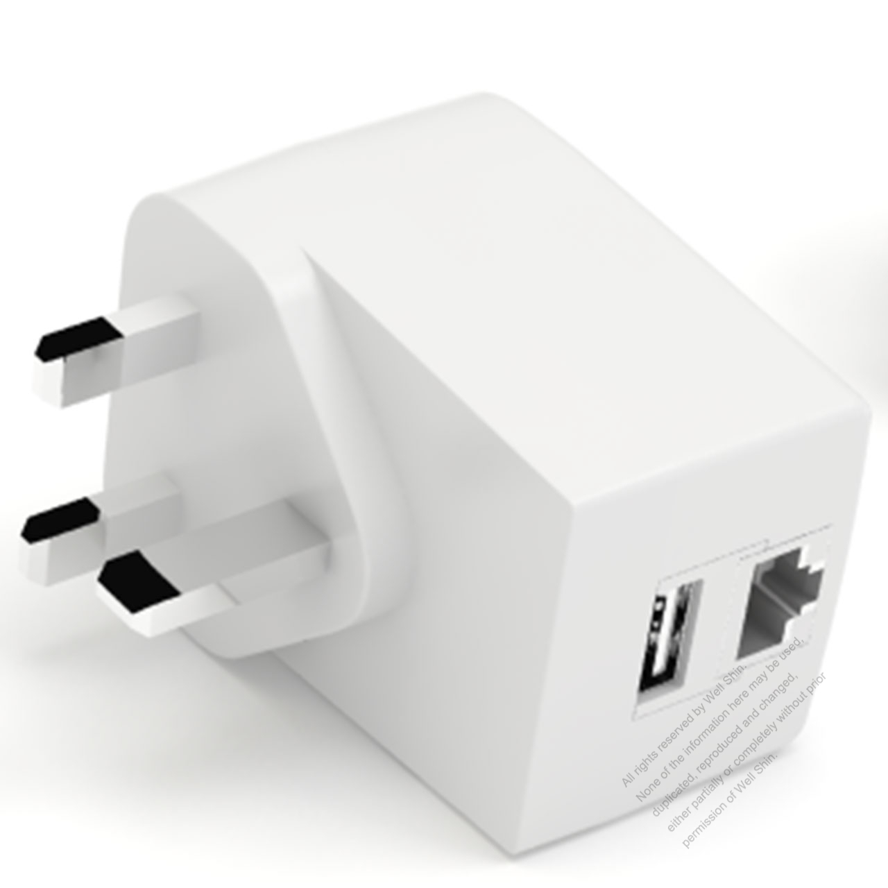 Chargeur secteur 1 Port USB 2,1A 5V - WAVE CONCEPT