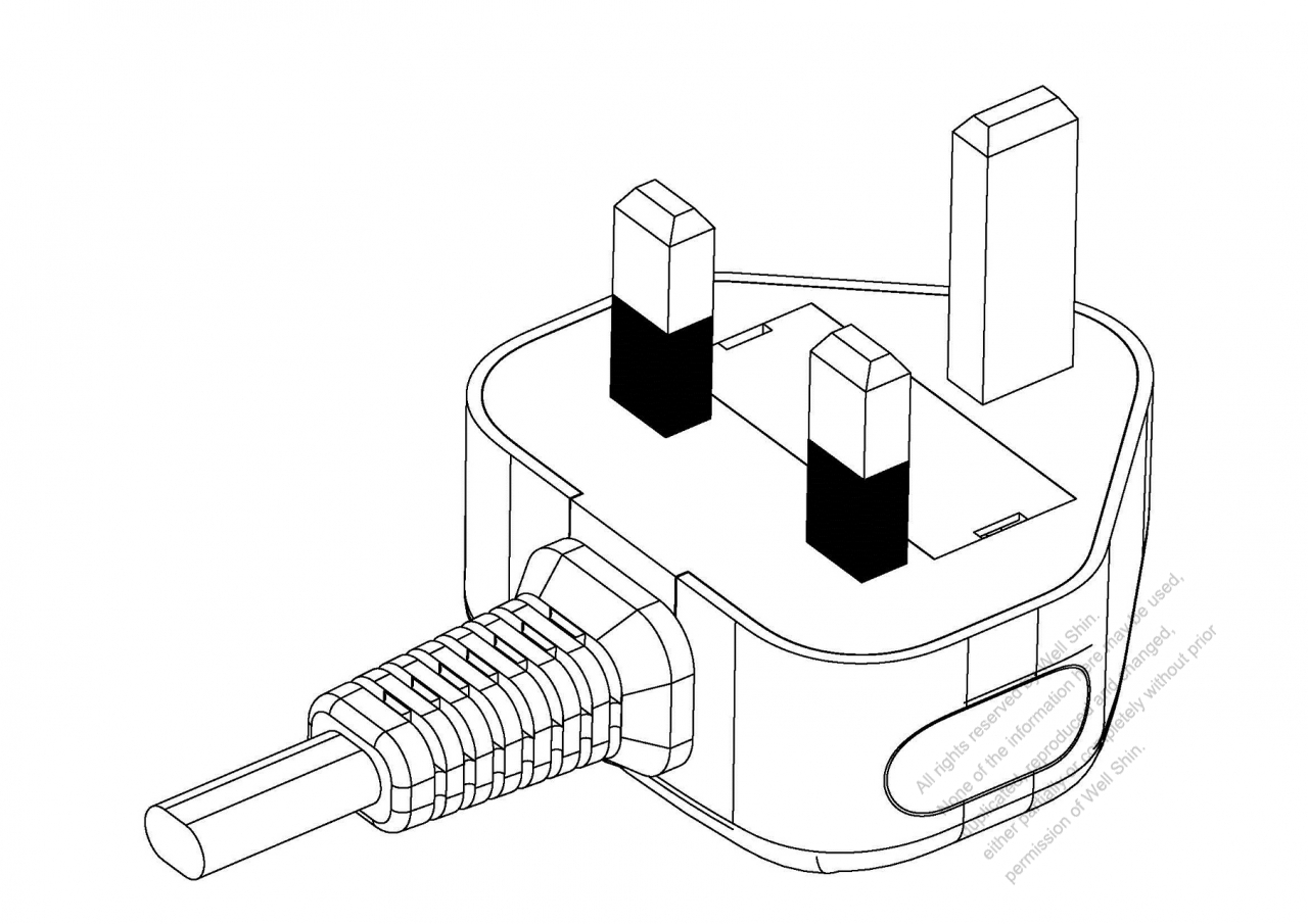 UK 3-Pin AC Plug, 6A 250V - Well Shin Technology Co., Ltd.