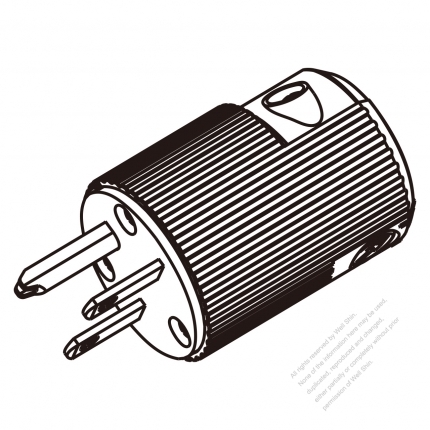 USA/Canada 	(NEMA 6-15P) 3-Pin Straight Blade Plug, 2 P, 3 Wire Grounding, 15A 250V